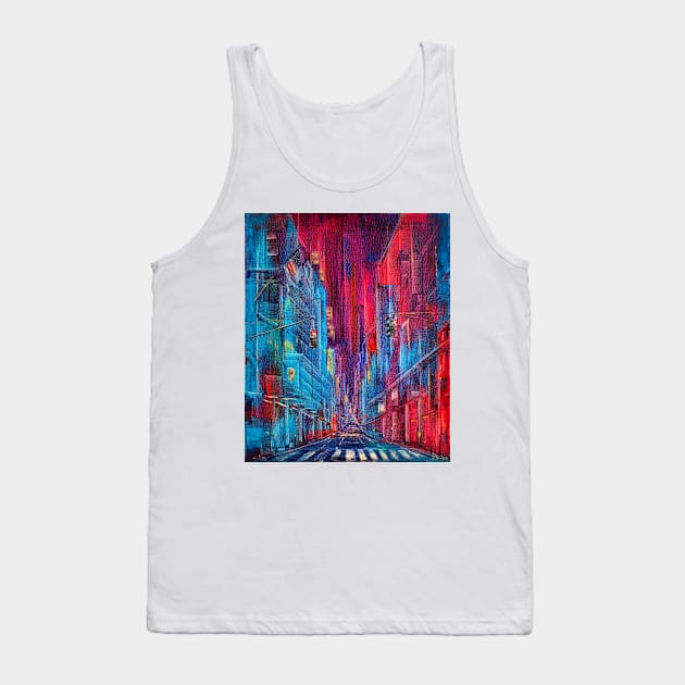 New York. Twilight Tank Top by NataliaShchip